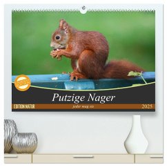 Putzige Nager (hochwertiger Premium Wandkalender 2025 DIN A2 quer), Kunstdruck in Hochglanz
