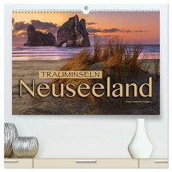 Trauminseln Neuseeland (hochwertiger Premium Wandkalender 2025 DIN A2 quer), Kunstdruck in Hochglanz