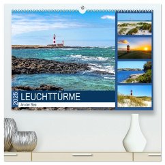 Leuchttürme an der See (hochwertiger Premium Wandkalender 2025 DIN A2 quer), Kunstdruck in Hochglanz