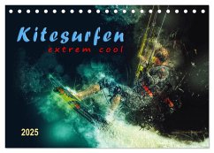 Kitesurfen extrem cool (Tischkalender 2025 DIN A5 quer), CALVENDO Monatskalender - Calvendo;Roder, Peter