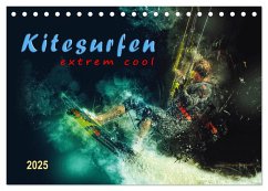 Kitesurfen extrem cool (Tischkalender 2025 DIN A5 quer), CALVENDO Monatskalender