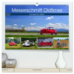 Messerschmitt Oldtimer - Kumpels fürs Leben (hochwertiger Premium Wandkalender 2025 DIN A2 quer), Kunstdruck in Hochglanz