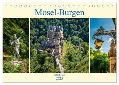 Mosel-Burgen (Tischkalender 2025 DIN A5 quer), CALVENDO Monatskalender