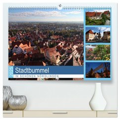 Stadtbummel im schönen Nördlingen (hochwertiger Premium Wandkalender 2025 DIN A2 quer), Kunstdruck in Hochglanz - Calvendo;Cross, Martina