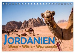 Jordanien - Wadis - Wüste - Weltwunder (Tischkalender 2025 DIN A5 quer), CALVENDO Monatskalender