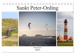 Impressionen aus Sankt Peter-Ording (Tischkalender 2025 DIN A5 quer), CALVENDO Monatskalender