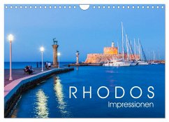 RHODOS Impressionen (Wandkalender 2025 DIN A4 quer), CALVENDO Monatskalender
