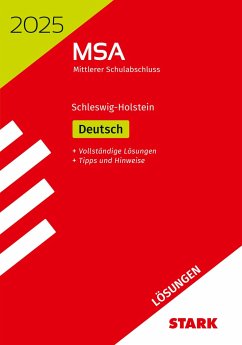 STARK Lösungen zu Original-Prüfungen und Training MSA 2025 - Deutsch - Schleswig-Holstein