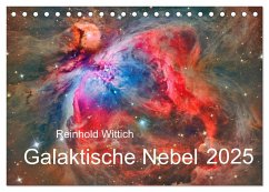 Galaktische Nebel (Tischkalender 2025 DIN A5 quer), CALVENDO Monatskalender