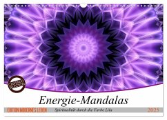 Energie - Mandalas, Spiritualität durch die Farbe Lila (Wandkalender 2025 DIN A3 quer), CALVENDO Monatskalender - Calvendo;Bässler, Christine
