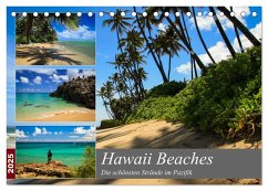 Hawaii Beaches - Die schönsten Strände im Pazifik (Tischkalender 2025 DIN A5 quer), CALVENDO Monatskalender