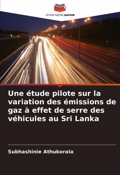 Cover Une étude pilote sur la variation des émissions de gaz à effet de serre des véhicules au Sri Lanka