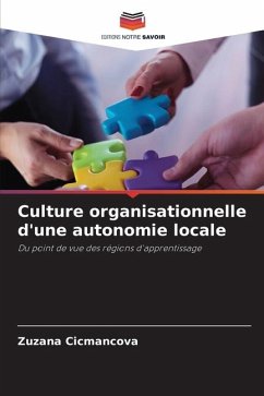 Culture organisationnelle d'une autonomie locale - Cicmancova, Zuzana