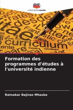 Formation des programmes d'études à l'université indienne - Mhaske, Ratnakar Bajirao