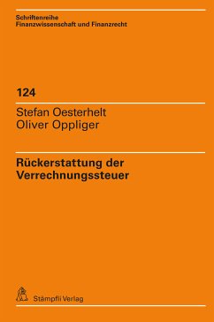 Rückerstattung der Verrechnungssteuer (eBook, PDF) - Oesterhelt, Stefan; Oppliger, Oliver