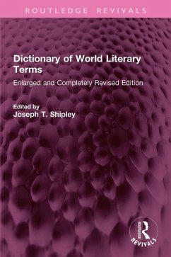Cover Dictionary of World Literary Terms (eBook, ePUB)