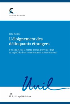 Cover L'éloignement des délinquants étrangers (eBook, PDF)