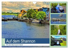 Auf dem Shannon - Mit dem Boot durch Irland (Wandkalender 2025 DIN A4 quer), CALVENDO Monatskalender - Calvendo;Stempel, Christoph