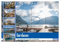 Gardasee - Impressionen aus der Lombardei (Tischkalender 2025 DIN A5 quer), CALVENDO Monatskalender