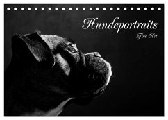 Hundeportraits Fine Art (Tischkalender 2025 DIN A5 quer), CALVENDO Monatskalender - Calvendo;Behr, Jana