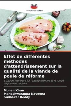 Effet de différentes méthodes d'attendrissement sur la qualité de la viande de poule de réforme - Kiran, Mohan;Naveena, Maheshwarappa;Reddy, Sudhakar