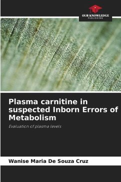 Plasma carnitine in suspected Inborn Errors of Metabolism - de Souza Cruz, Wanise Maria