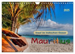 Mauritius - Insel im Indischen Ozean (Wandkalender 2025 DIN A4 quer), CALVENDO Monatskalender