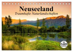 Neuseeland. Traumhafte Naturlandschaften (Tischkalender 2025 DIN A5 quer), CALVENDO Monatskalender