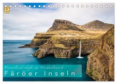 Traumlandschaft im Nordatlantik. Färöer Inseln (Tischkalender 2025 DIN A5 quer), CALVENDO Monatskalender