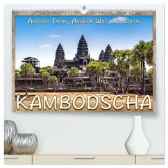 Kambodscha, Angkor Thom, Angkor Wat und Bayon (hochwertiger Premium Wandkalender 2025 DIN A2 quer), Kunstdruck in Hochglanz - Calvendo;Gödecke, Dieter