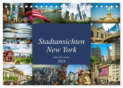 Stadtansichten New York (Tischkalender 2025 DIN A5 quer), CALVENDO Monatskalender - Calvendo;Meutzner, Dirk