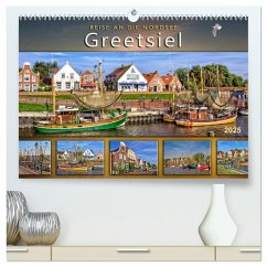 Reise an die Nordsee - Greetsiel (hochwertiger Premium Wandkalender 2025 DIN A2 quer), Kunstdruck in Hochglanz