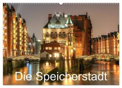 Die Speicherstadt (Wandkalender 2025 DIN A2 quer), CALVENDO Monatskalender