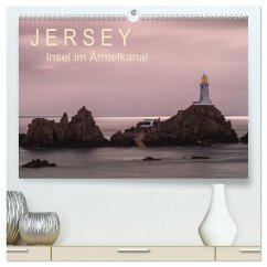 Jersey - Insel im Ärmelkanal (hochwertiger Premium Wandkalender 2025 DIN A2 quer), Kunstdruck in Hochglanz - Calvendo;Caccia, Enrico