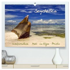 Seychellen - Inselparadiese Mahé La Digue Praslin (hochwertiger Premium Wandkalender 2025 DIN A2 quer), Kunstdruck in Hochglanz
