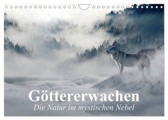 Göttererwachen. Die Natur im mystischen Nebel (Wandkalender 2025 DIN A4 quer), CALVENDO Monatskalender