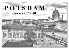Potsdam schwarz auf weiß (Wandkalender 2025 DIN A2 quer), CALVENDO Monatskalender