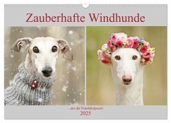 Zauberhafte Windhunde (Wandkalender 2025 DIN A3 quer), CALVENDO Monatskalender