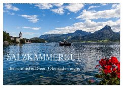 Salzkammergut - Die schönsten Seen Oberösterreichs (Wandkalender 2025 DIN A2 quer), CALVENDO Monatskalender