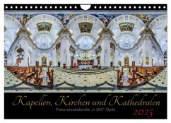 Kapellen, Kirchen und Kathedralen 2025 (Wandkalender 2025 DIN A4 quer), CALVENDO Monatskalender