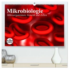 Mikrobiologie. Mikroorganismen, Genetik und Zellen (hochwertiger Premium Wandkalender 2025 DIN A2 quer), Kunstdruck in Hochglanz