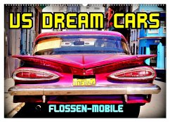 US DREAM CARS - Flossen-Mobile (Wandkalender 2025 DIN A2 quer), CALVENDO Monatskalender - Calvendo;Löwis of Menar, Henning von