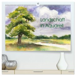 Landschaft in Aquarell (hochwertiger Premium Wandkalender 2025 DIN A2 quer), Kunstdruck in Hochglanz