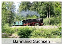Bahnland Sachsen (Wandkalender 2025 DIN A3 quer), CALVENDO Monatskalender
