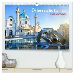 Wien und Graz. Österreichs Perlen (hochwertiger Premium Wandkalender 2025 DIN A2 quer), Kunstdruck in Hochglanz