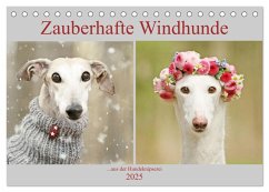Zauberhafte Windhunde (Tischkalender 2025 DIN A5 quer), CALVENDO Monatskalender - Calvendo;Köntopp, Kathrin