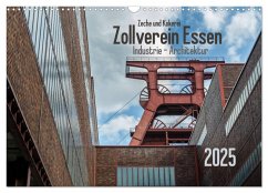 Zeche und Kokerei Zollverein Essen: Industrie-Architektur (Wandkalender 2025 DIN A3 quer), CALVENDO Monatskalender - Calvendo;Herm, Olaf