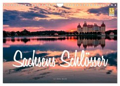 Sachsens Schlösser (Wandkalender 2025 DIN A4 quer), CALVENDO Monatskalender - Calvendo;Becker, Stefan