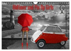 Oldtimer und Pin-Up Girls by Mausopardia (Wandkalender 2025 DIN A4 quer), CALVENDO Monatskalender
