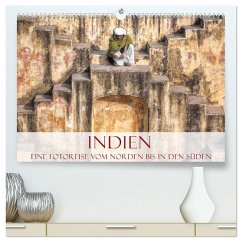 Indien - Eine Fotoreise vom Norden bis in den Süden (hochwertiger Premium Wandkalender 2025 DIN A2 quer), Kunstdruck in Hochglanz - Calvendo;Kruse, Joana